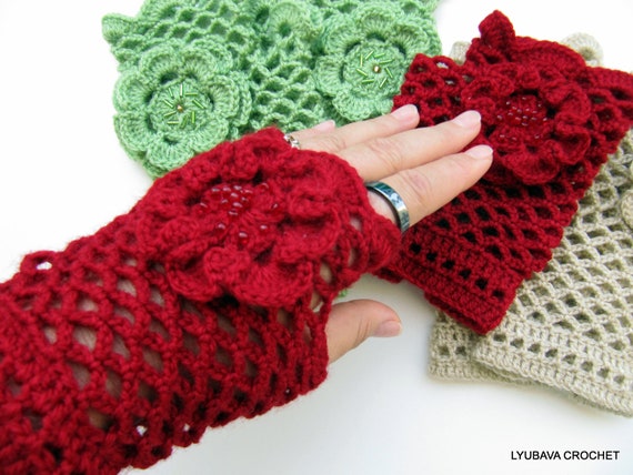 Ana Fingerless Gloves Crochet Pattern - Crochet It Creations