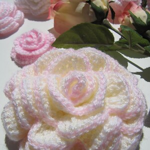 CROCHET PATTERN Rose Flower Beautiful Crochet Roses Easy image 4