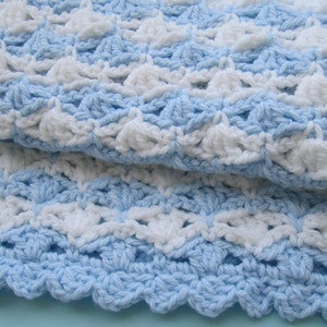 Crochet PATTERN Super Chunky Baby Blanket. Fast and easy crochet blanket tutorial pattern. Baby boy crochet gift DIY. Download PDF 56 image 4