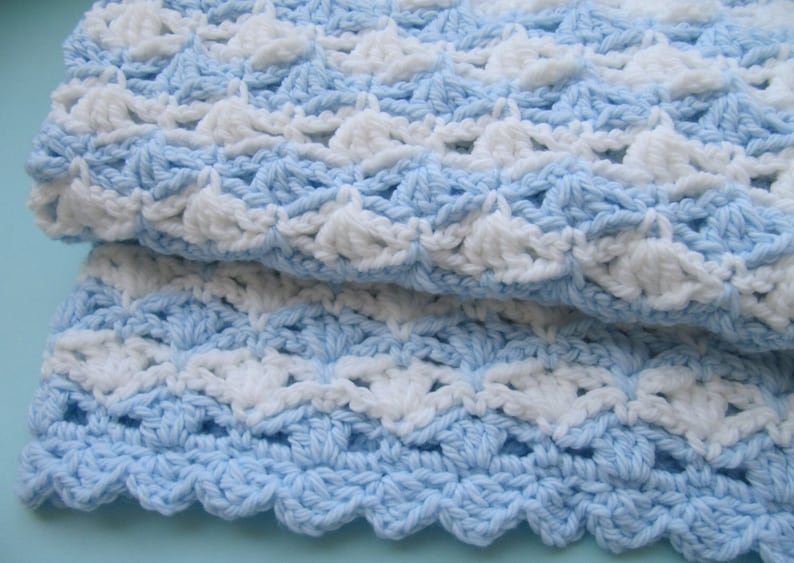 Crochet PATTERN Super Chunky Baby Blanket. Fast and easy crochet blanket tutorial pattern. Baby boy crochet gift DIY. Download PDF 56 image 4