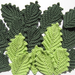 CROCHET PATTERN Leaf, Irish Crochet Leaves Pattern, Crochet Leaves Applique Pattern, Spring Autumn Leaves Crochet, Download PDF Pattern #20