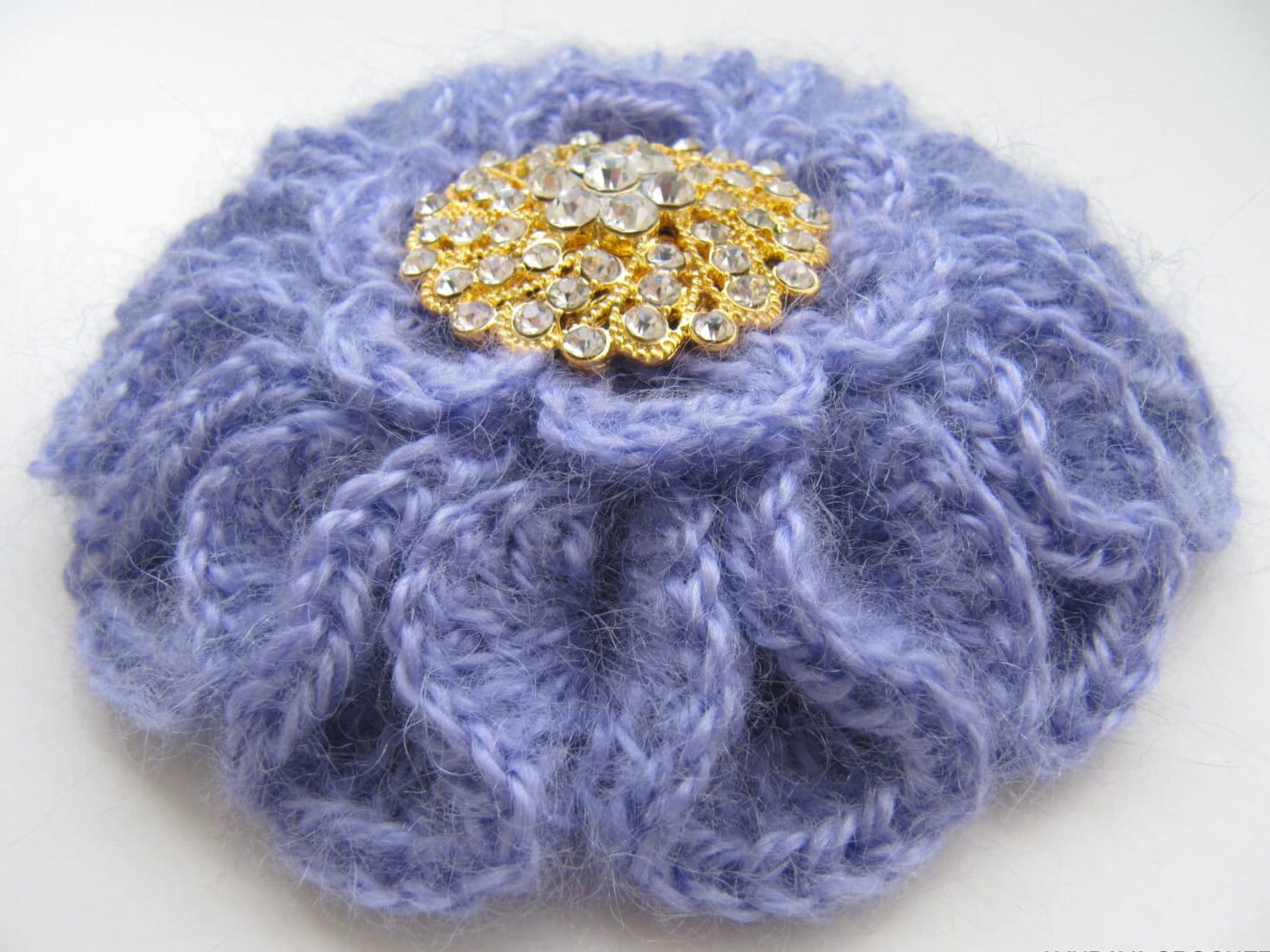 38 Crochet Jewellery Patterns with Brooches, Earrings, Bracelets 19 Crochet Pattern Big Flower Brooch: Unique Design 3d Large