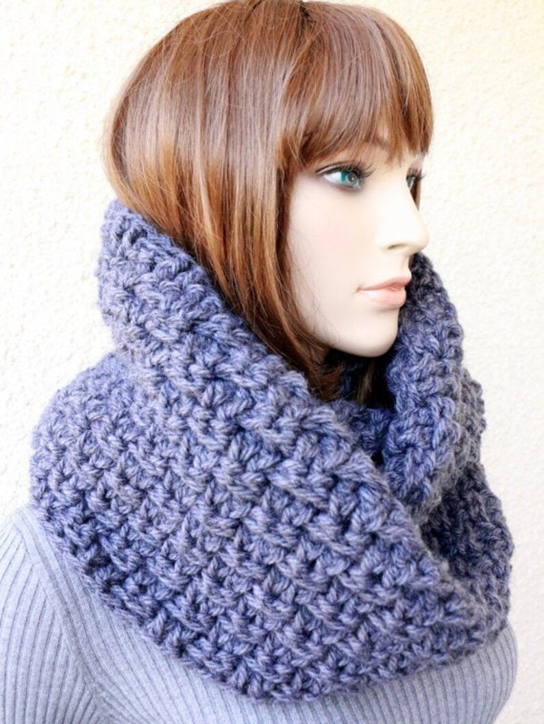 Chunky Crochet Infinity Scarf Pattern: Easy Unisex DIY (PDF Download ...