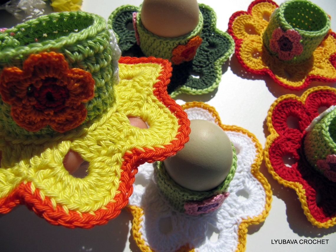 Crochet Egg Holder PATTERN Easter Decorations DIY Crochet Etsy