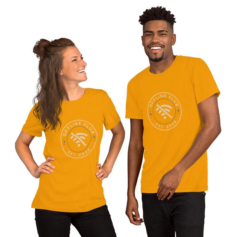 Offline Club Est. 2026 T-Shirt, Digital Detox Minimal Tee, Modern Anti-Social Club Emblem