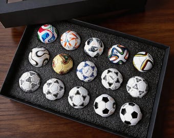 2026World Cup Football Collection Set, 15 Replica Soccer Balls, Collect commemorative gifts Ornament