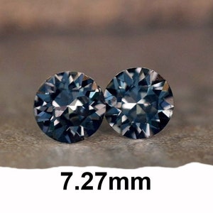 Silver Night Crystal Studs, 7.27mm Rhinestone Stud Earrings, Handcrafted using Premium Sparkling Crystals