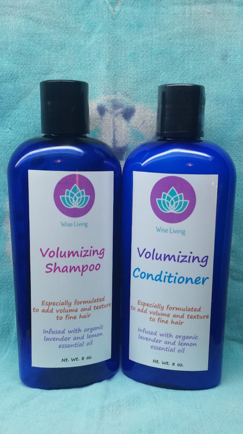 Volumizing Shampoo Conditioner Set All Natural Shampoo And Etsy