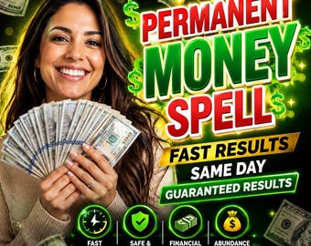 Hechizo de dinero permanente - Ritual rápido para atraer riqueza, abundancia y prosperidad / Realización el mismo día