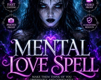 Hechizo de fijación mental para el amor / Hechizo de obsesión para el amor y la atracción / Hechizo para que pienses en mí / Ritual de energía romántica / Brujería digital