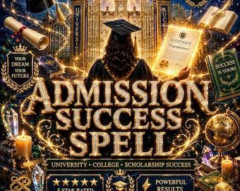 Hechizo para el éxito en la admisión / Ritual de aceptación universitaria / Magia para la suerte en el ingreso a la universidad y la confianza en la entrevista