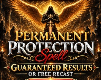 Hechizo de protección permanente / Ritual de escudo energético / Magia de protección espiritual para eliminar energía negativa / Hechizo de limpieza del aura / Defensa psíquica