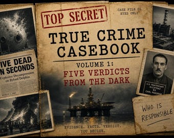 True Crime Gift PDF | 5 Unsolved Mystery Case Files | True Crime Podcast Fan Download | Crime Ebook | True Crime Download | Couch Jury