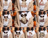 Black Girl Halloween Ghost PNG Bundle, 19 Melanated Spooky Season Designs