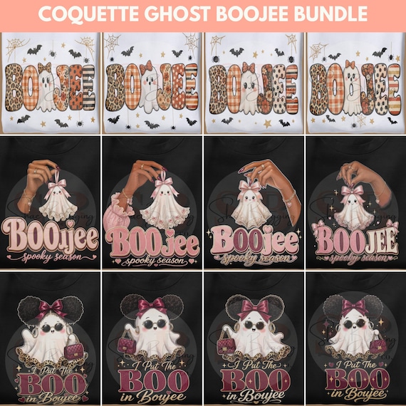 → View on Etsy: Boujee Halloween Ghost PNG Bundle, 13 Melanated Spooky Season Designs Boujee Halloween Ghost PNG Bundle, 13 Melanated Spooky Season Designs