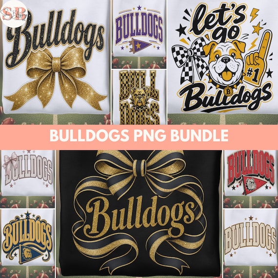 → View on Etsy: Bulldogs Mascot PNG Bundle, 9 Game Day Spirit Sublimation Files Bulldogs Mascot PNG Bundle, 9 Game Day Spirit Sublimation Files