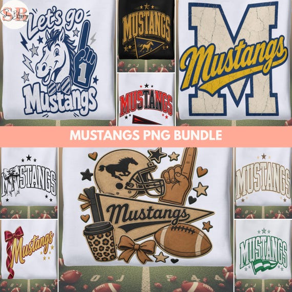 → View on Etsy: Mustangs Mascot PNG Bundle, 9 Game Day Spirit Sublimation Files Mustangs Mascot PNG Bundle, 9 Game Day Spirit Sublimation Files
