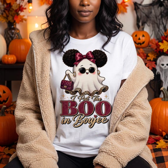 → View on Etsy: I Put The Boo In Boujee PNG, Black Girl Coquette Halloween Sublimation Design I Put The Boo In Boujee PNG, Black Girl Coquette Halloween Sublimation Design