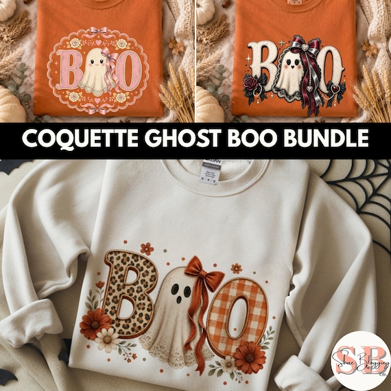 → View on Etsy: Coquette Boo Ghost PNG Bundle, Lace Halloween Sublimation Designs Coquette Boo Ghost PNG Bundle, Lace Halloween Sublimation Designs