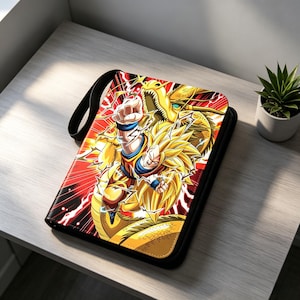 dragon ball super card binder Binder,9 Pocket with 60 Removable Sleeves up to 1080 Cards,Gifts for Cards Collectors Dragon Ball Card Binder -
