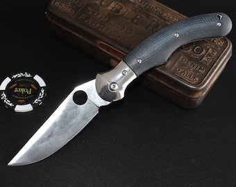 Molded Handle Folding Utility Cutter, Stainless Steel EDC Gear, Outdoor Camping Present for Collectors Gift for Father