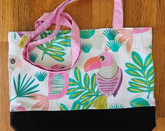 Wonky Parrots Strandtaschen