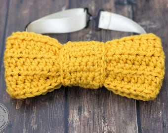 PDF Crochet Pattern - Easy Holiday Bow Tie