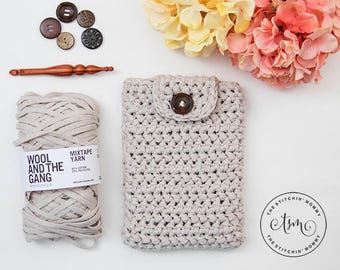 PDF Crochet Pattern - Herringbone Tablet Cover for 8 Inch Tablet