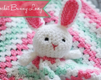 PDF Crochet Pattern - Bunny Lovey