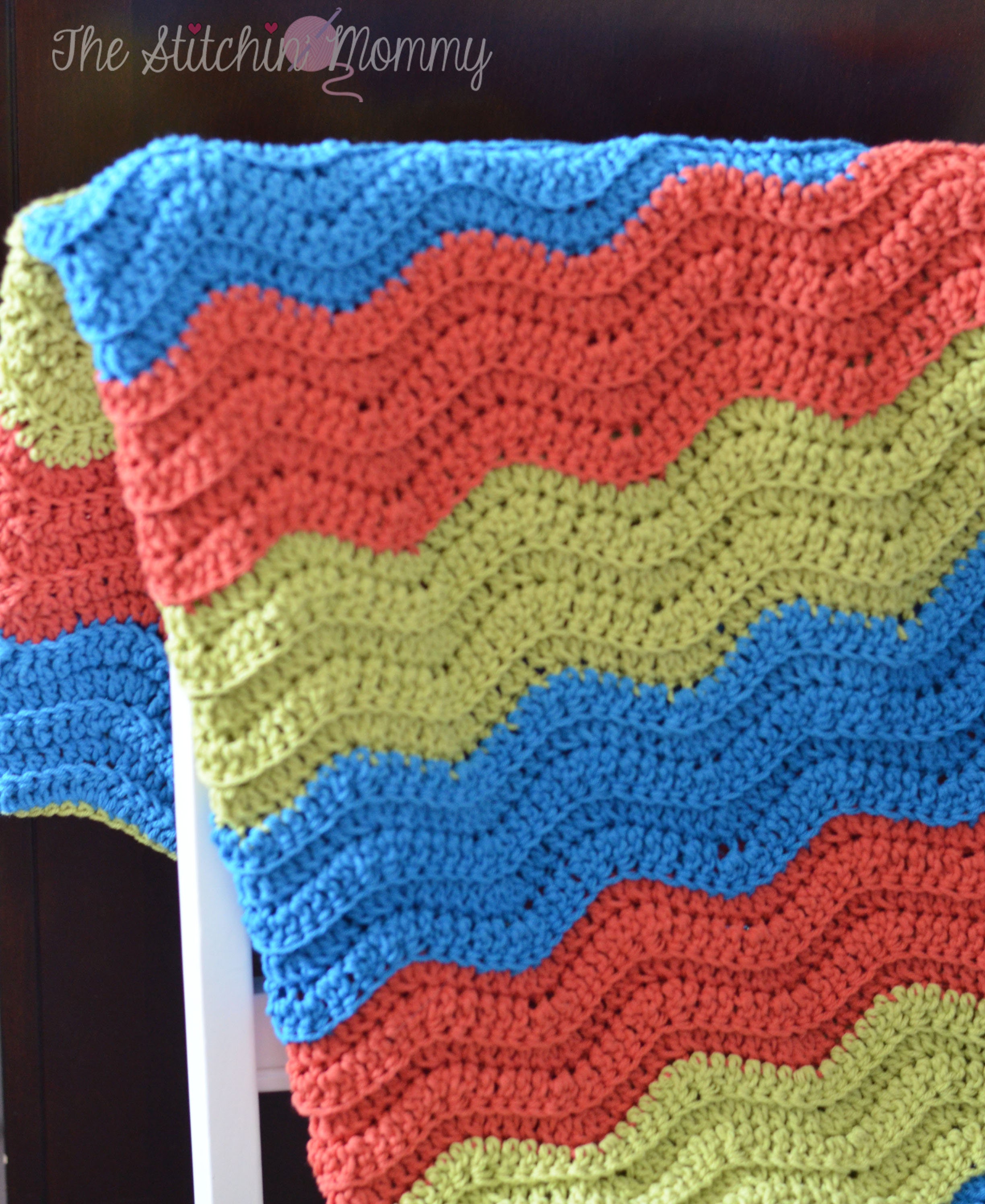 PDF Crochet Pattern - Easy Crochet Ripple Blanket - Etsy