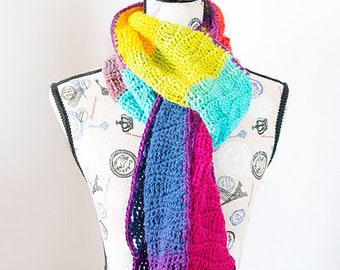 PDF Crochet Pattern - Waves of Enchantment Scarf