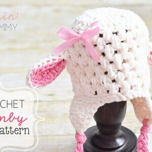PDF Crochet Pattern - Crochet Lamby Hat