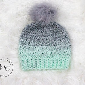 PDF Crochet Pattern - Mint Julep Hat Sizes 12-24 Months to Adult Large