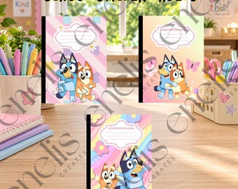 Custom School Composition Covers WITH NOTEBOOK | Any Theme Available | Daycare, Preschool & School Supplies