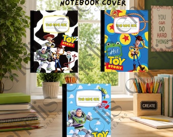 Custom School Composition Covers WITHOUT NOTEBOOK label ONLY | Any Theme Available | Daycare, Preschool & School Supplies