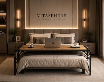 VITASPHERE™ SmartBed Workspace Bureau pour ordinateur portable de luxe moderne et luxueux sur le lit