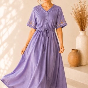 wrap dresses for women Organic Cotton Wrap Dress main image 0