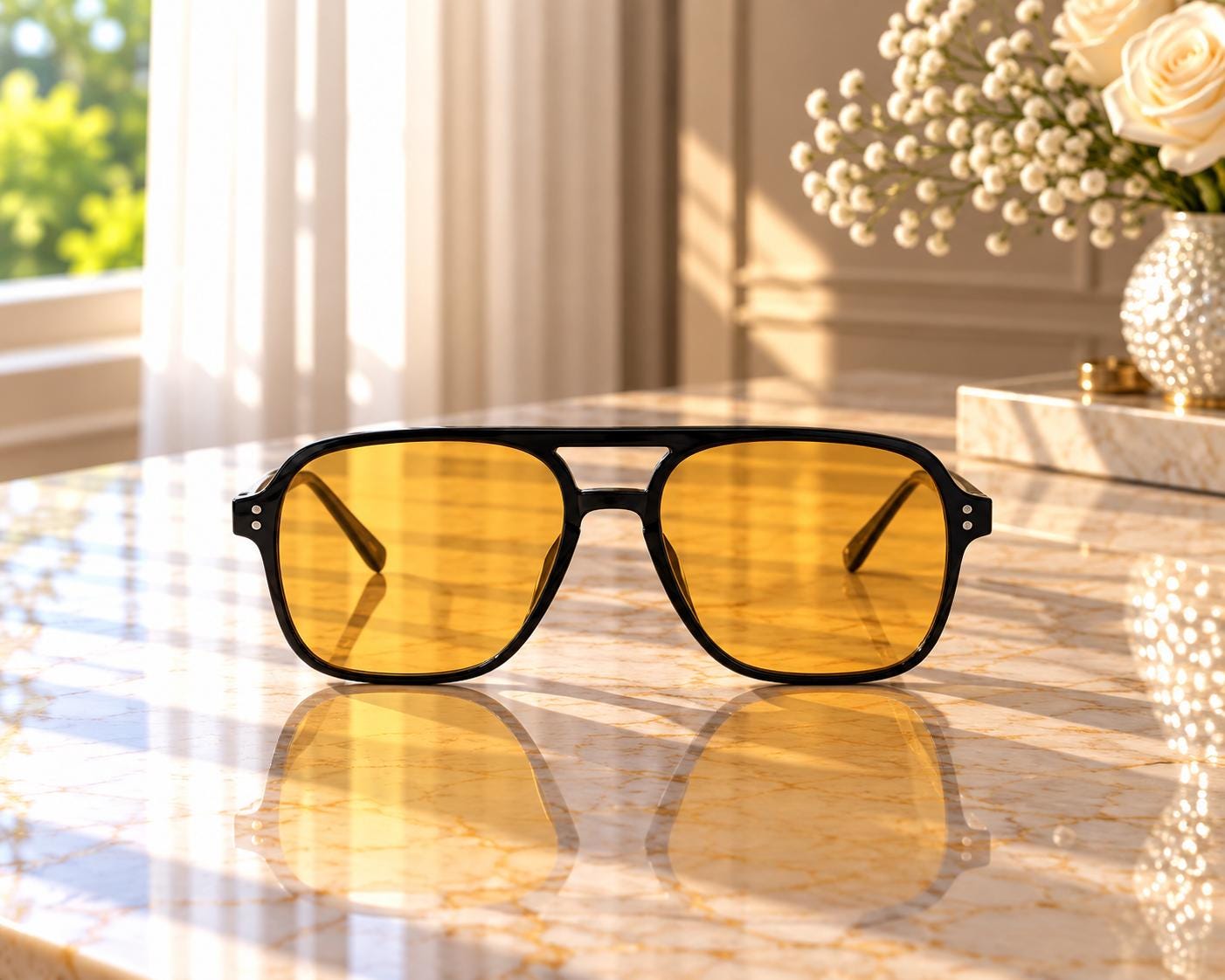 Yellow Y2k Sunglasses - Etsy