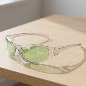 Oversized Square Wrap Sunglasses: Y2K Goggle Shield Eyewear