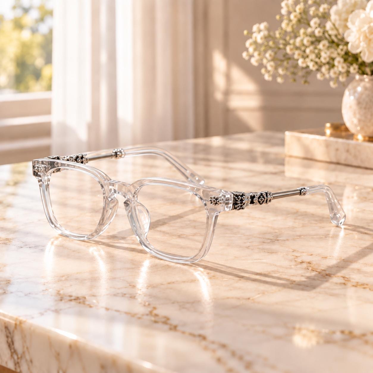 Chrome hearts glasses clear - Etsy 日本