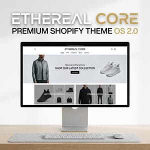 Luxury Futuristic Shopify Template for Tech, AI Products, Minimalist Fashion, Modern Furniture