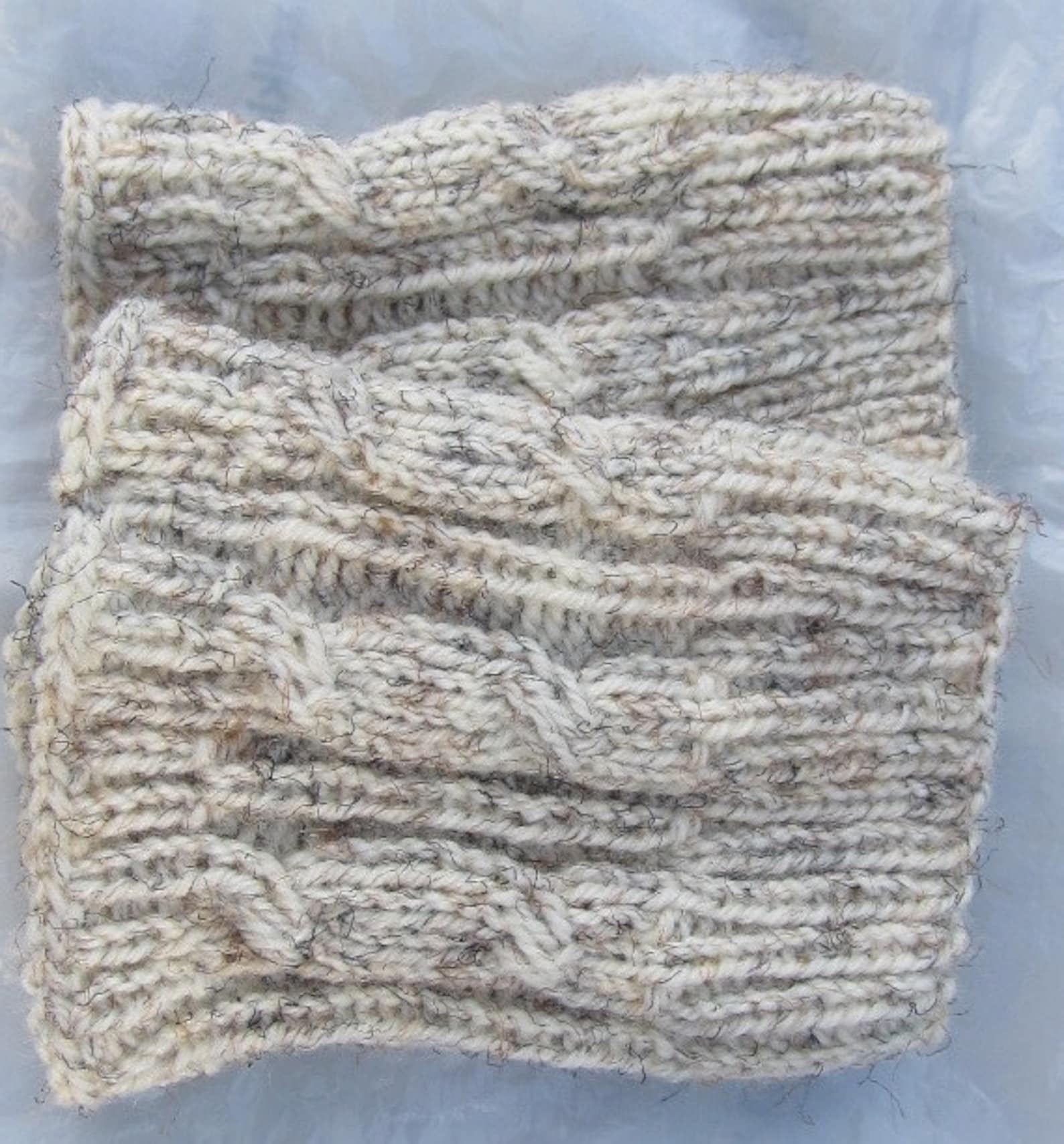 Knit Boot Cuff Leg Warmers Chunky Leg Warmers Oatmeal Color Etsy