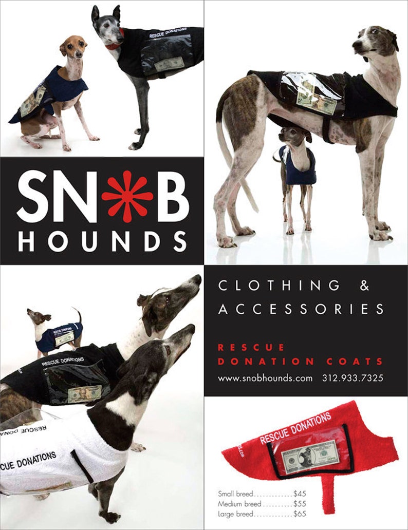 Canine Rescue Donation Coats Etsy