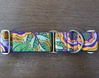 Lively Floral Martingale-style 2" Collar