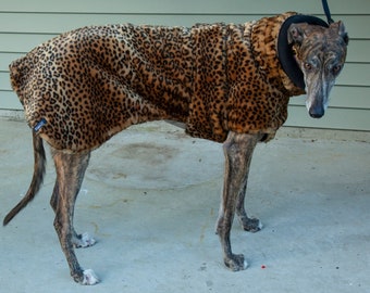 Leopard Faux Fur Dog Coat