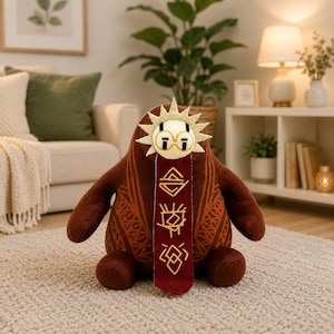 Mystic Traveler Plush Doll | Fantasy Adventure Stuffed Toy | Soft Gamer Room Decor Gift