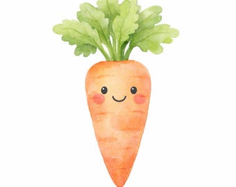 30 PNG-Cliparts zum Thema „Kleiner Sprössling Garten“ für die Babyparty – Garten-Babyparty, Kinderzimmer-Cliparts, Aquarell-Gemüse – Digitaler Download