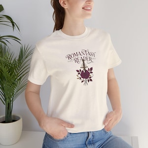 Romantasy Reader T-Shirt | Fantasie-BookTok-Shirt | Buchliebhaber-Kleid | Drachenreiter Top | Literatur Geschenk