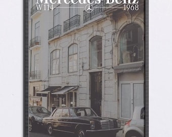 Póster original para aficionados al Mercedes Benz W114