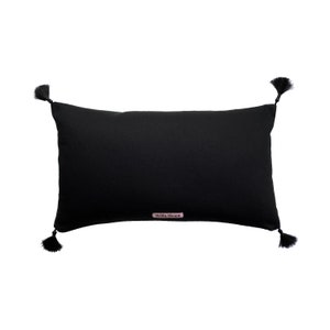 Sleek Serpent Style: Chic Black Snake Design Pillow for Luxe Living image 2